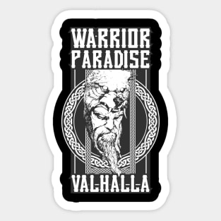 Warrior Paradise Valhalla Tshirt Sticker